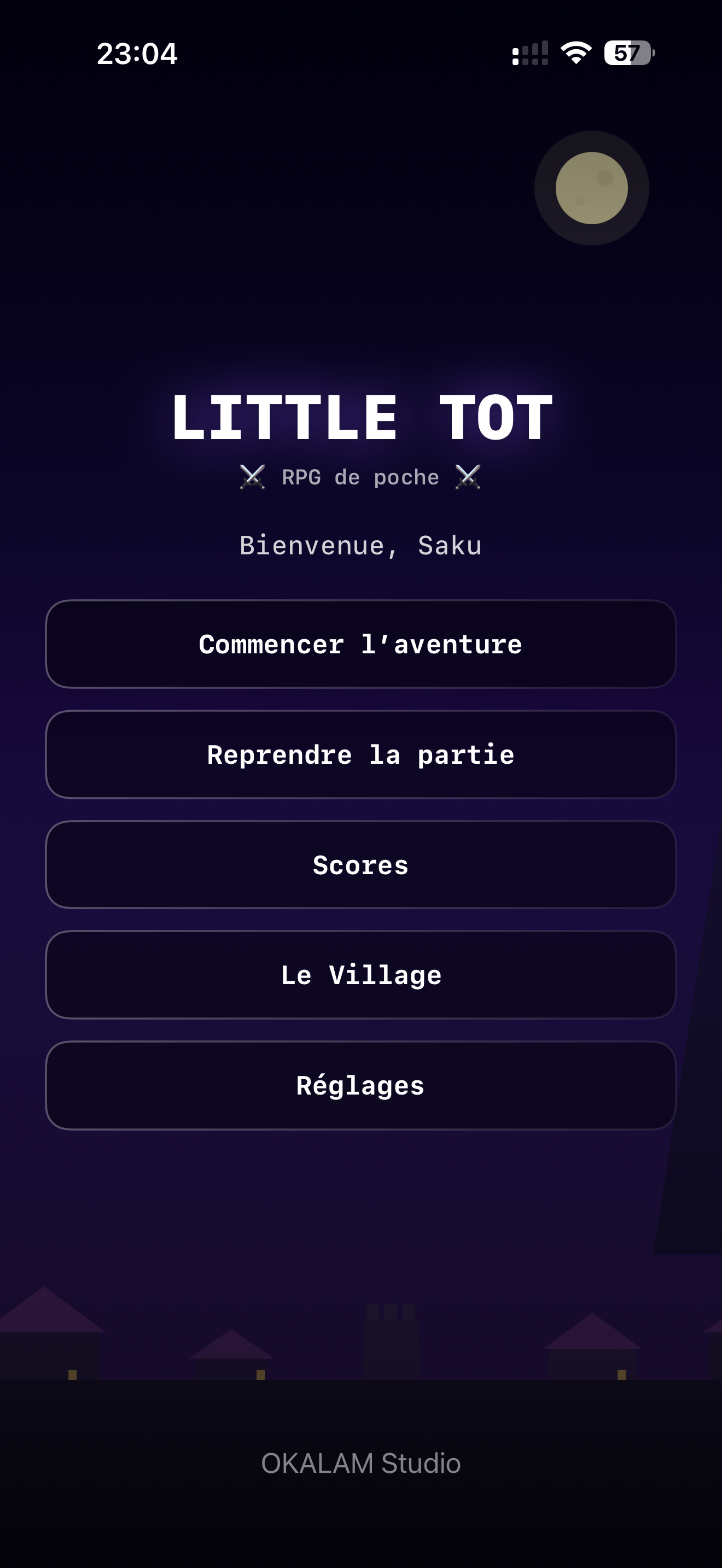 Little ToT menu