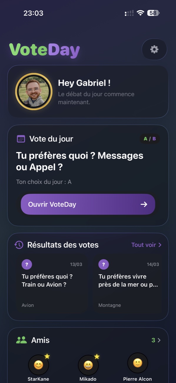 Accueil sombre