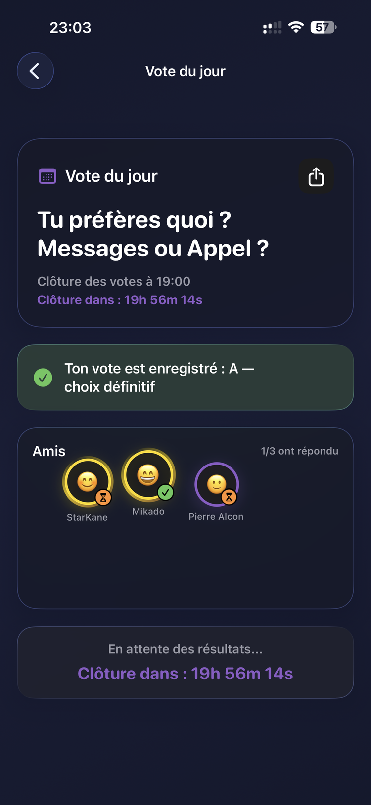 VoteDay vote